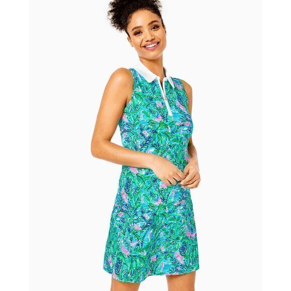 🏌️ LILLY PULITZER UPF 50+ Luxletic Silvia Dress with Pockets & Shorts XL NWT - Picture 8 of 16